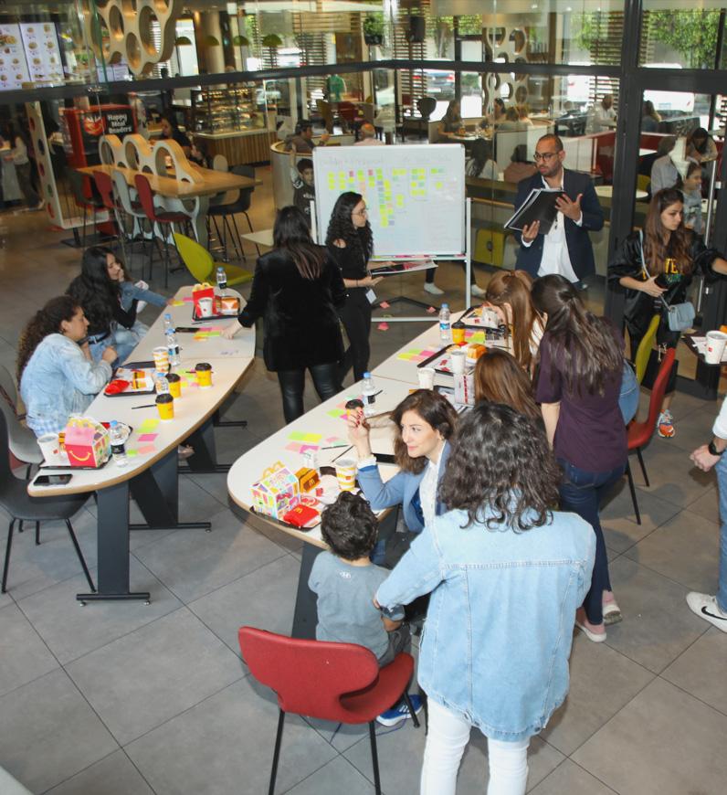 UX workshop where the team members engage in brainstorming