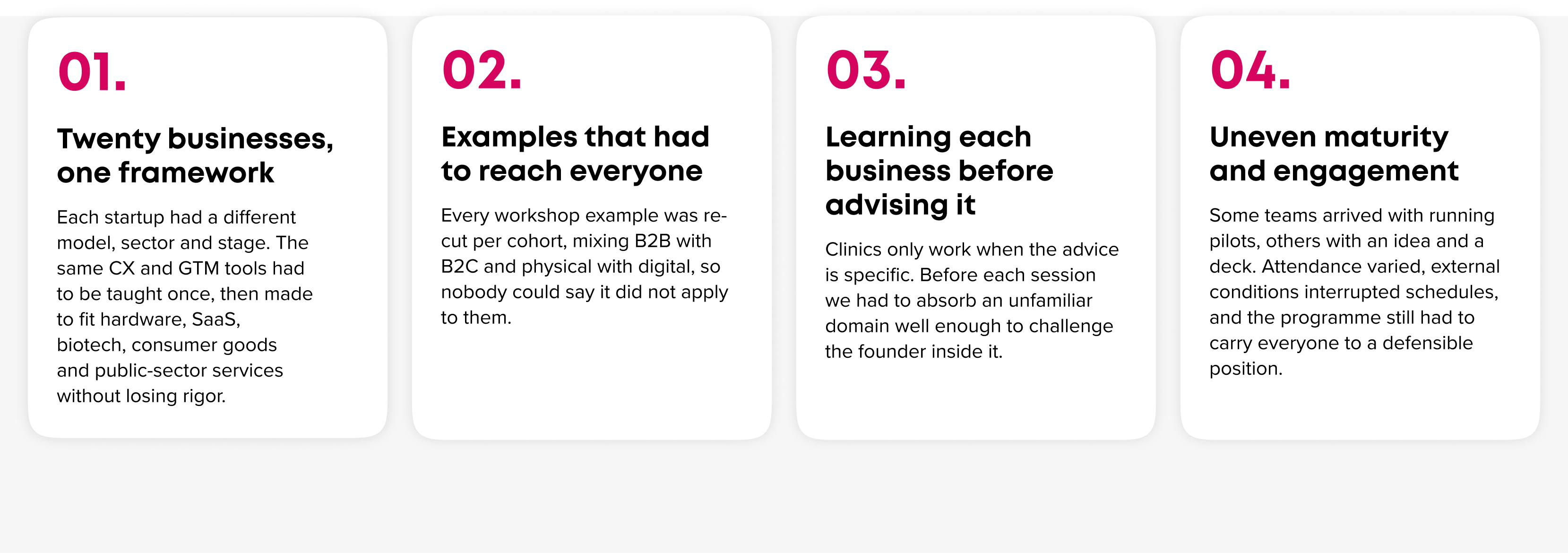 Challenges of berytech go to market workshops and clinics